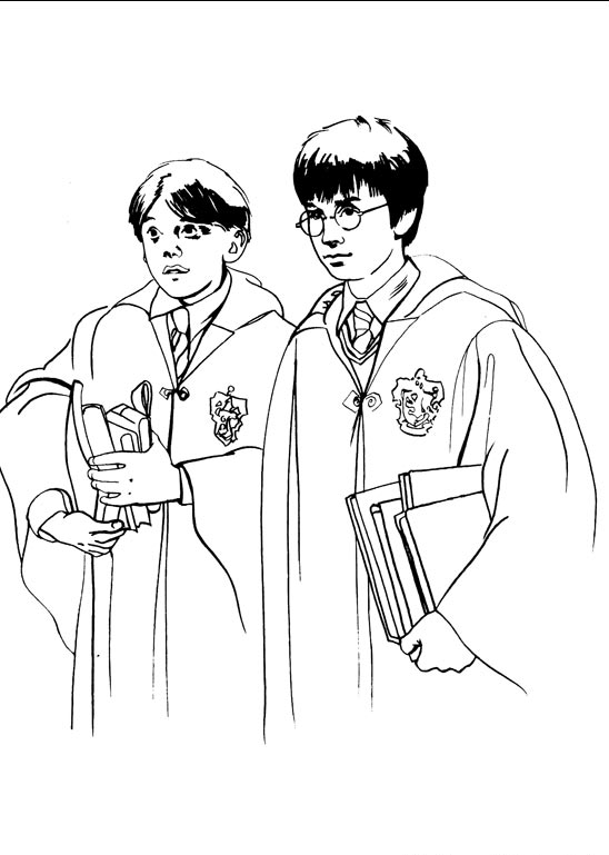 Plansa de colorat cu Harry Potter 83 186